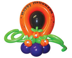 Фигура из шаров "Оранжево-Черный Хэллоуин"