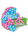Цветы из шаров "100% настроения"