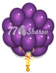 Облако из шаров "Фиолетовые", 36 см