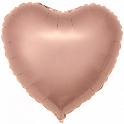 Сердце "Розовое золото", 46 см