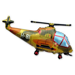Шар-фигура "Вертолет милитари"