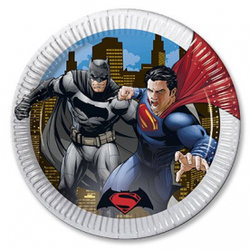 Тарелки "Бэтмен и Супермен", 8 шт